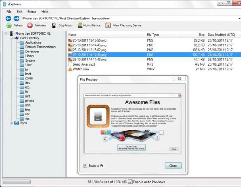Лучший файловый менеджер для ipad. Как установить файловый менеджер для iPad. Поддержка аудио и видео